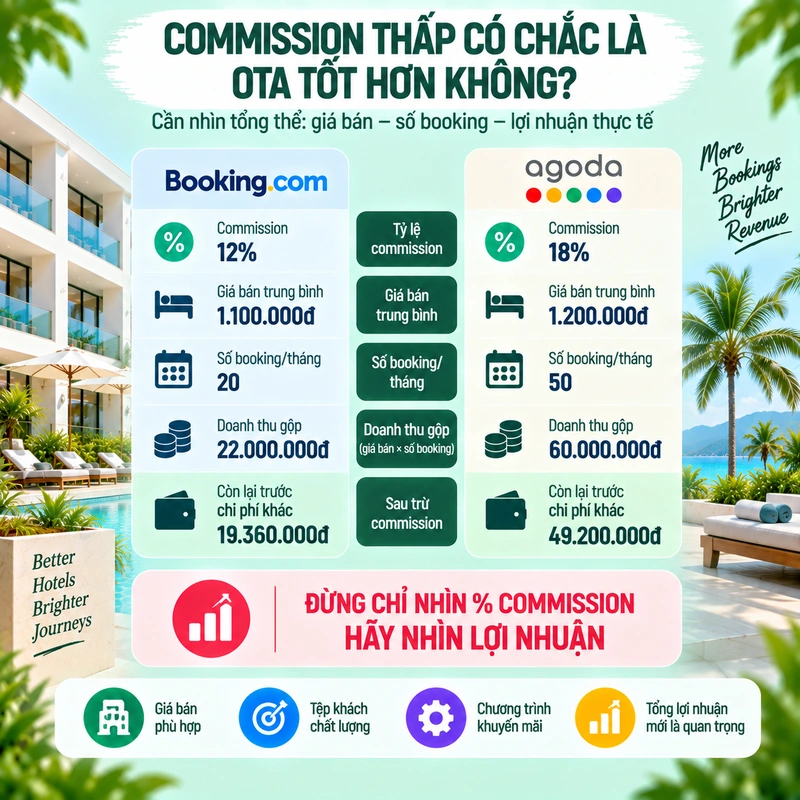 Commission Thấp Có Chắc Là OTA Tốt Hơn Không