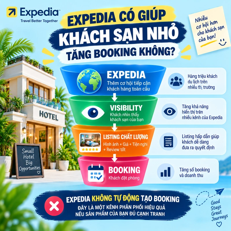 Expedia Có Giúp Khách Sạn Nhỏ Tăng Booking Không