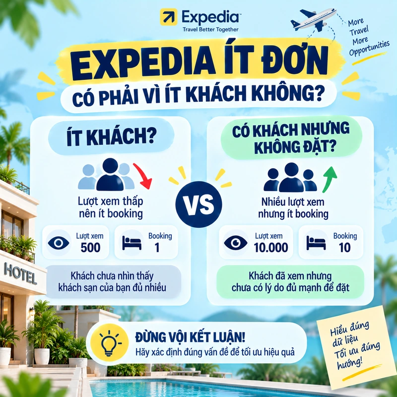 Expedia Ít Đơn Có Phải Vì Expedia Ít Khách Không