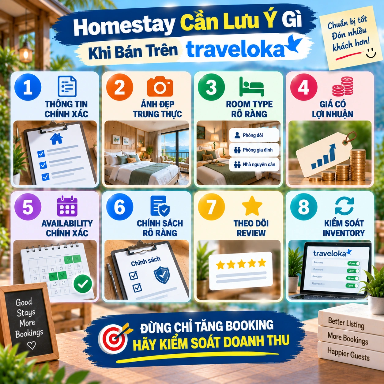 Homestay Cần Lưu Ý Gì Khi Bán Trên Traveloka