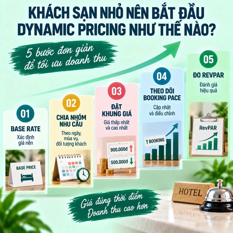 Khách Sạn Nhỏ Nên Bắt Đầu Dynamic Pricing Như Thế Nào