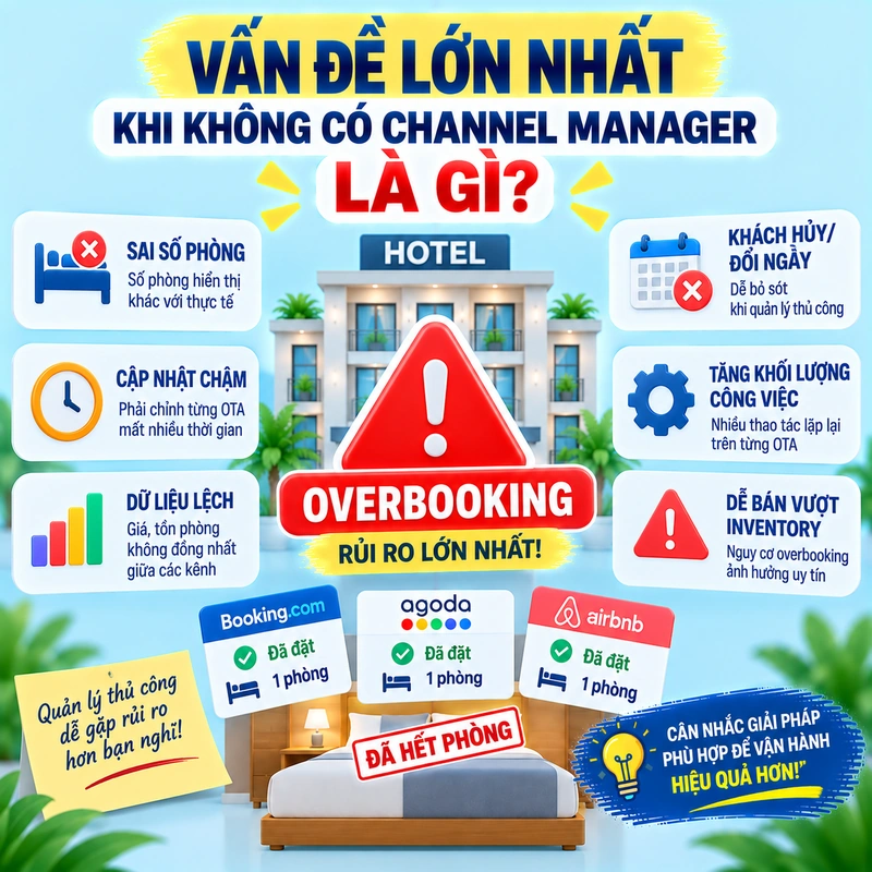 Vấn Đề Lớn Nhất Khi Không Có Channel Manager Là Gì